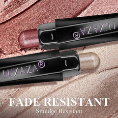 LUXAZA swatches on skin arm, long-lasting pigment and color payoff benefit