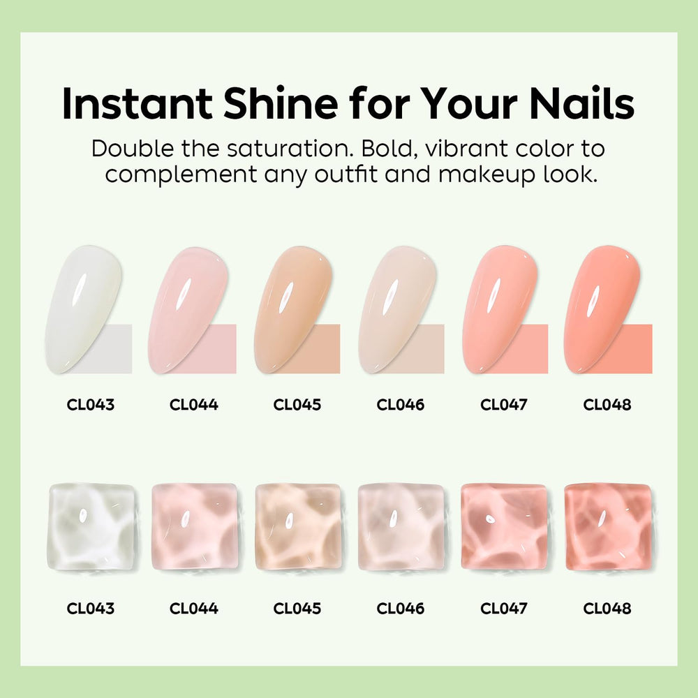 Luxbon nail apex comparison showing stronger structure and lifted midline support