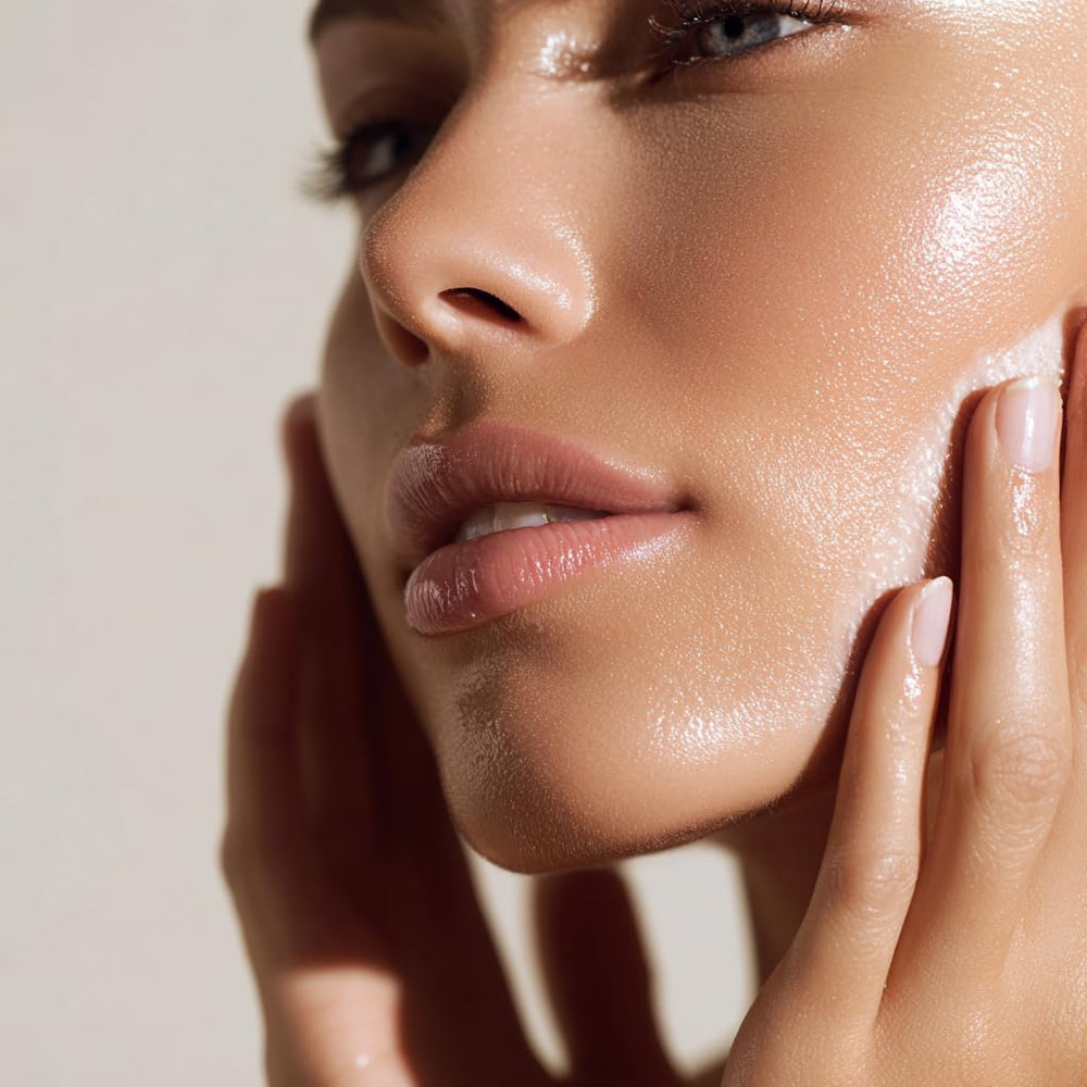 Luxe Beauty pump dispenser close-up demonstrating easy, mess-free application