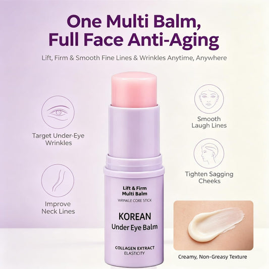 Luxe Korean Balm texture close-up highlighting smoothing, hydrating finish
