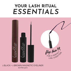 Luxillia black liner stroke demonstrating intense pigment and definition