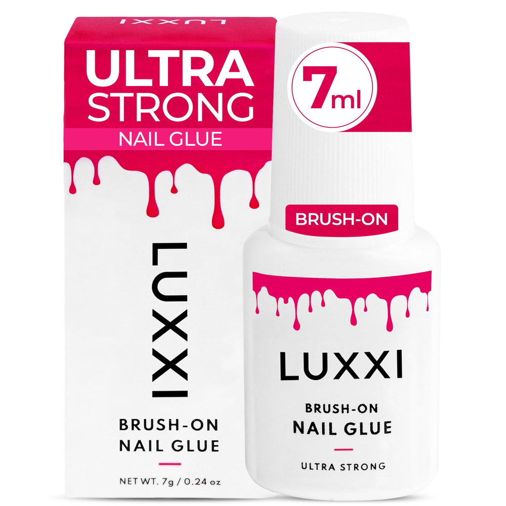 LUXXI holding nail embellishment showing reliable adhesion for gems
