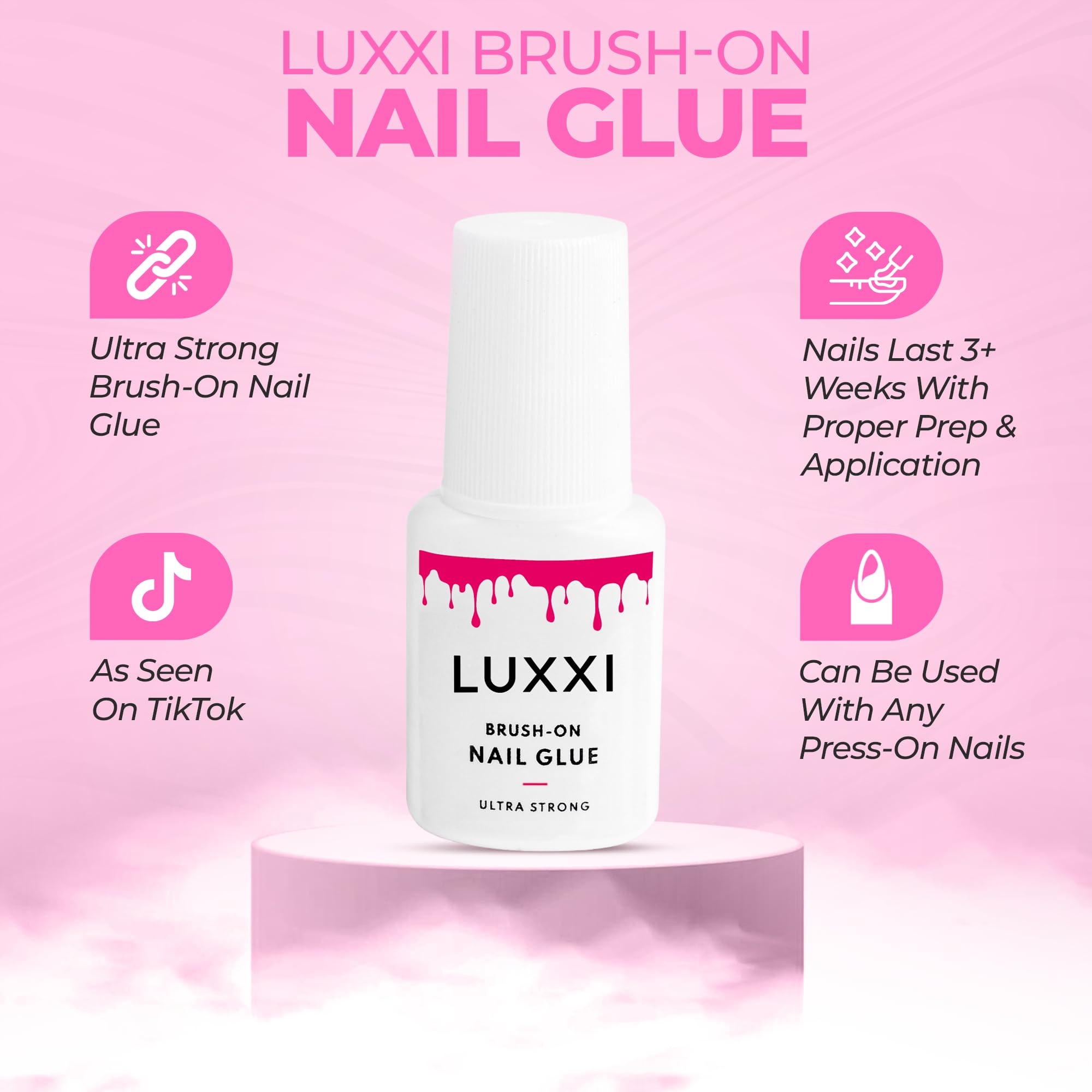 LUXXI at-home manicure lifestyle scene showing easy salon look at home