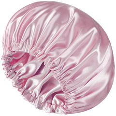 Luyfrsuu front view satin bonnet showing full coverage and neat fit