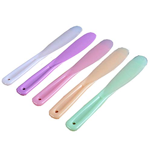 luzen spatulas front view showing six pastel spoons, hygienic scooping benefit