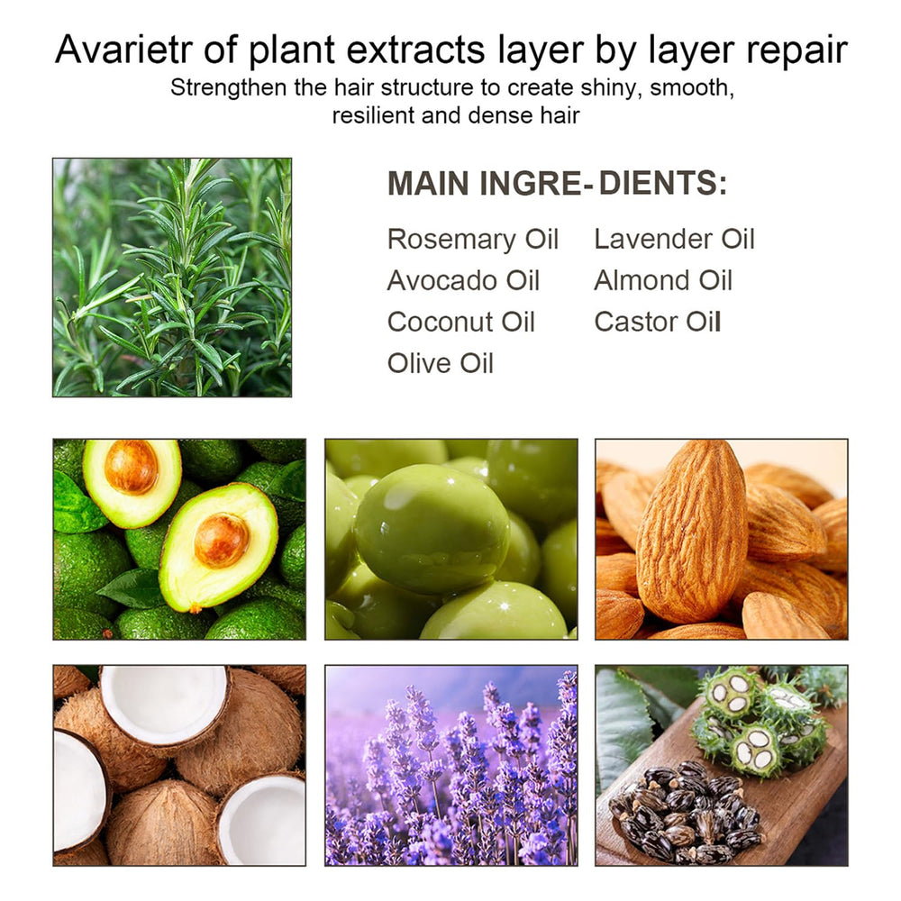 Person massaging Lvjonya oil into scalp, promoting improved manageability