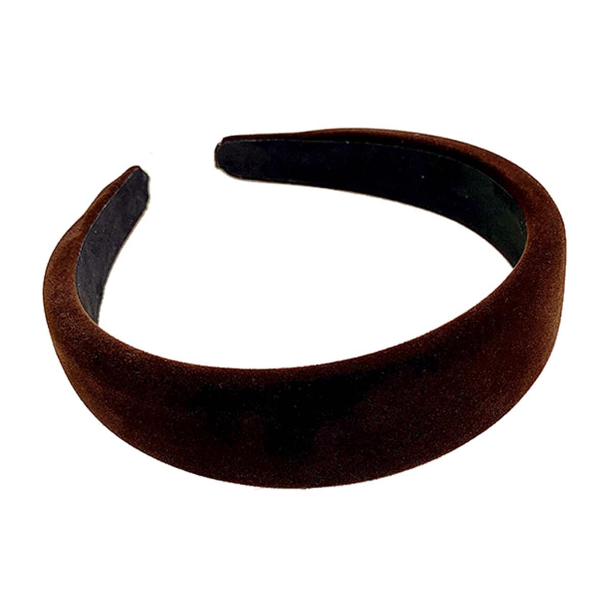 Lvyeer front view showing deep brown velvet band and neat silhouette for polished style