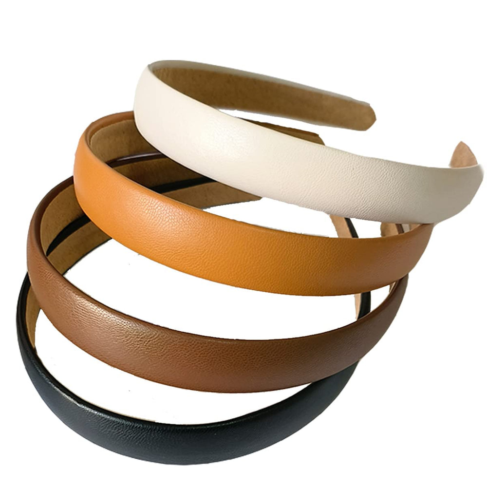 Lvyeer front view of four headbands showing neat, coordinated colors and versatile styling benefit