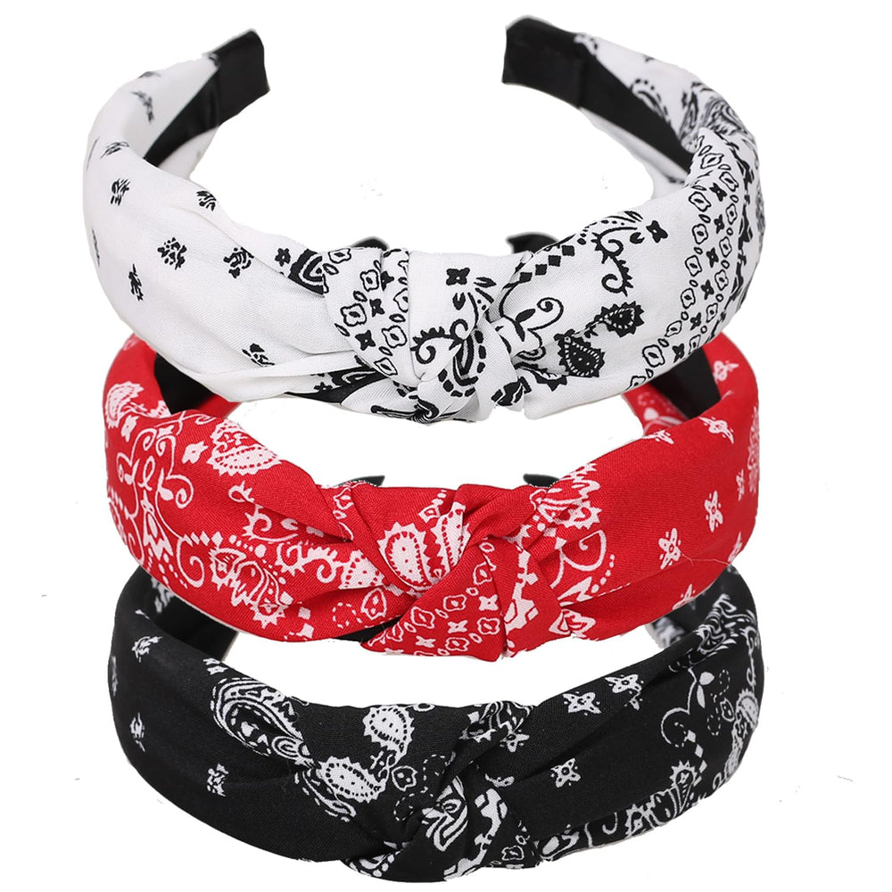 Lvyeer opened package with three headbands displayed to show included colors