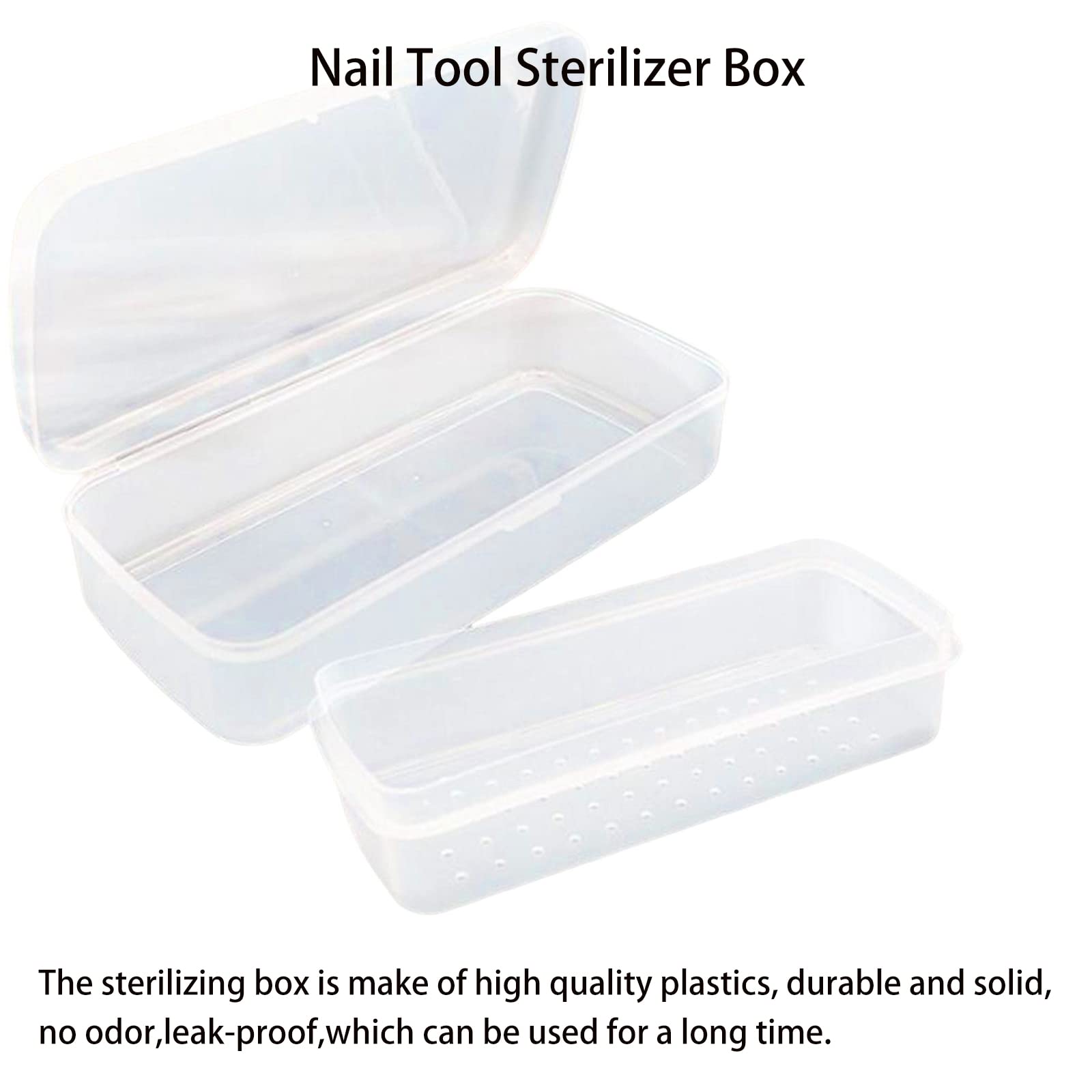 LXIANGN sterilizer box with tweezers and clippers inside for organized soaking