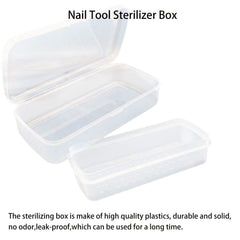 LXIANGN sterilizer box with tweezers and clippers inside for organized soaking