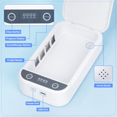 LXIANGN sterilizer with nail tools inside demonstrating quick five-minute cleaning