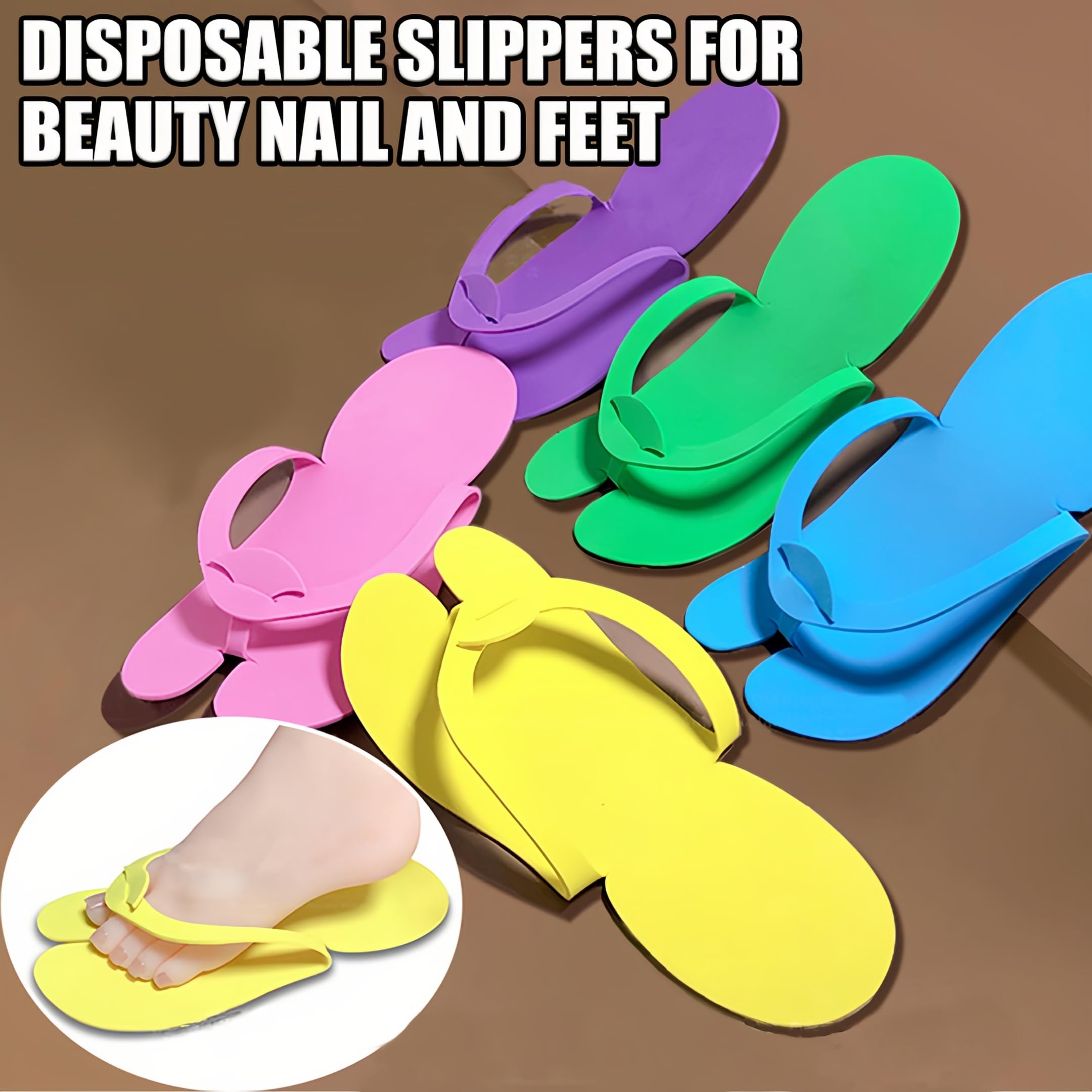 LYARCHTE sandal next to hand for size comparison demonstrating one-size-fits-most fit