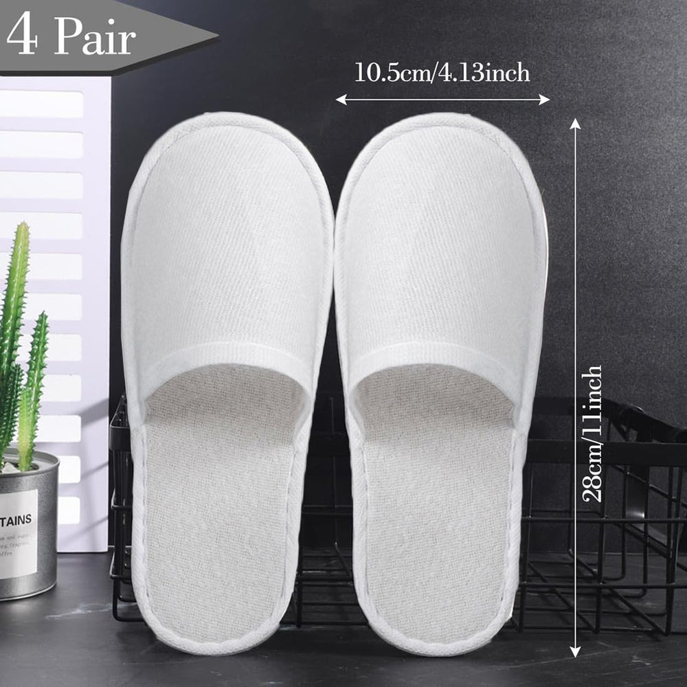 LYARCHTE top view closed-toe slipper showing protective design for guests