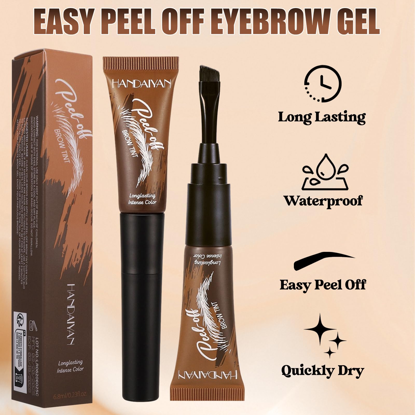 LYBHDAFA angled brush detail for precise strokes and natural-looking brows benefit