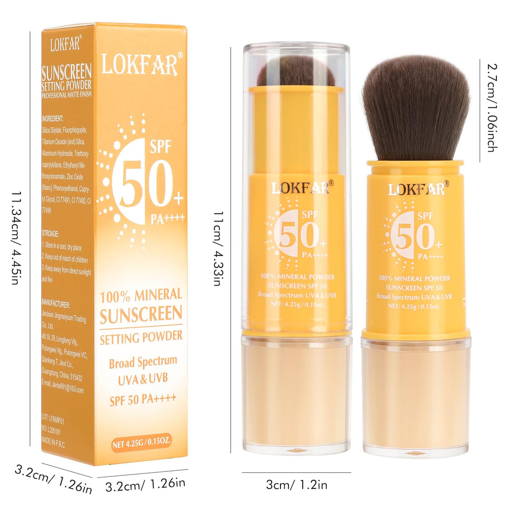 LYBHDAFA being used for a quick beach touch-up illustrating SPF 50 protection and sweat-resistant wear