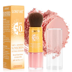 LYBHDAFA front packaging showing compact brush and powder for travel convenience