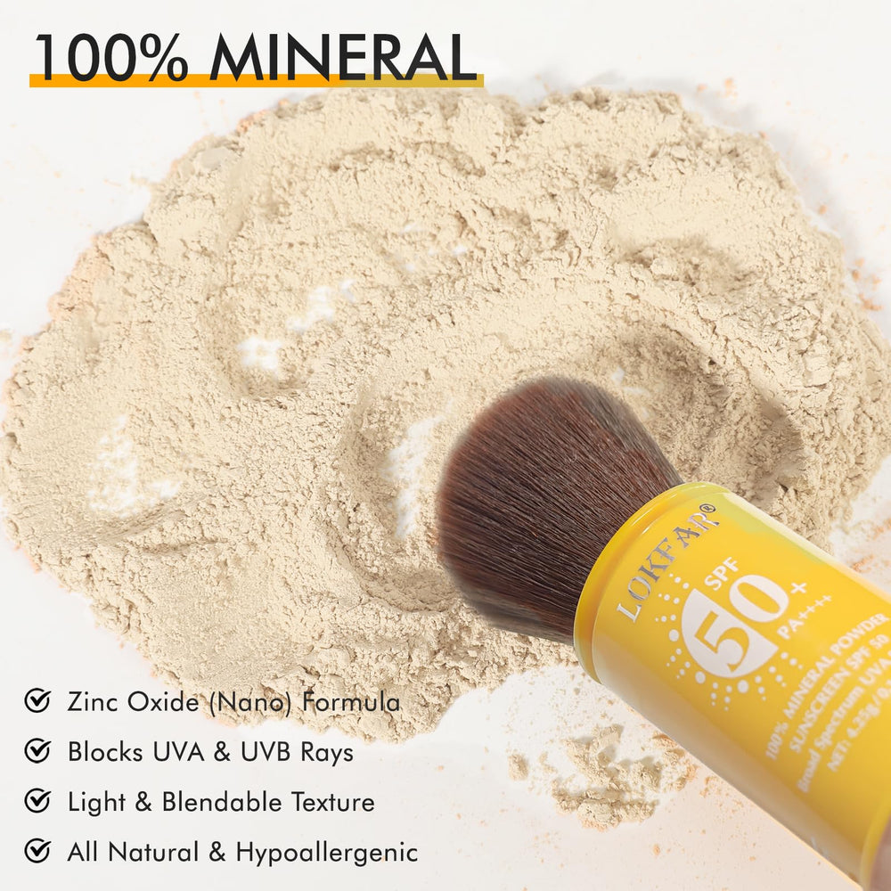 LYBHDAFA brushing along hairline and scalp for discreet sun coverage