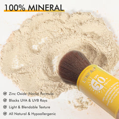 LYBHDAFA brushing along hairline and scalp for discreet sun coverage