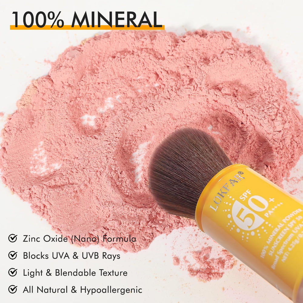 LYBHDAFA product used on face to set makeup and control shine
