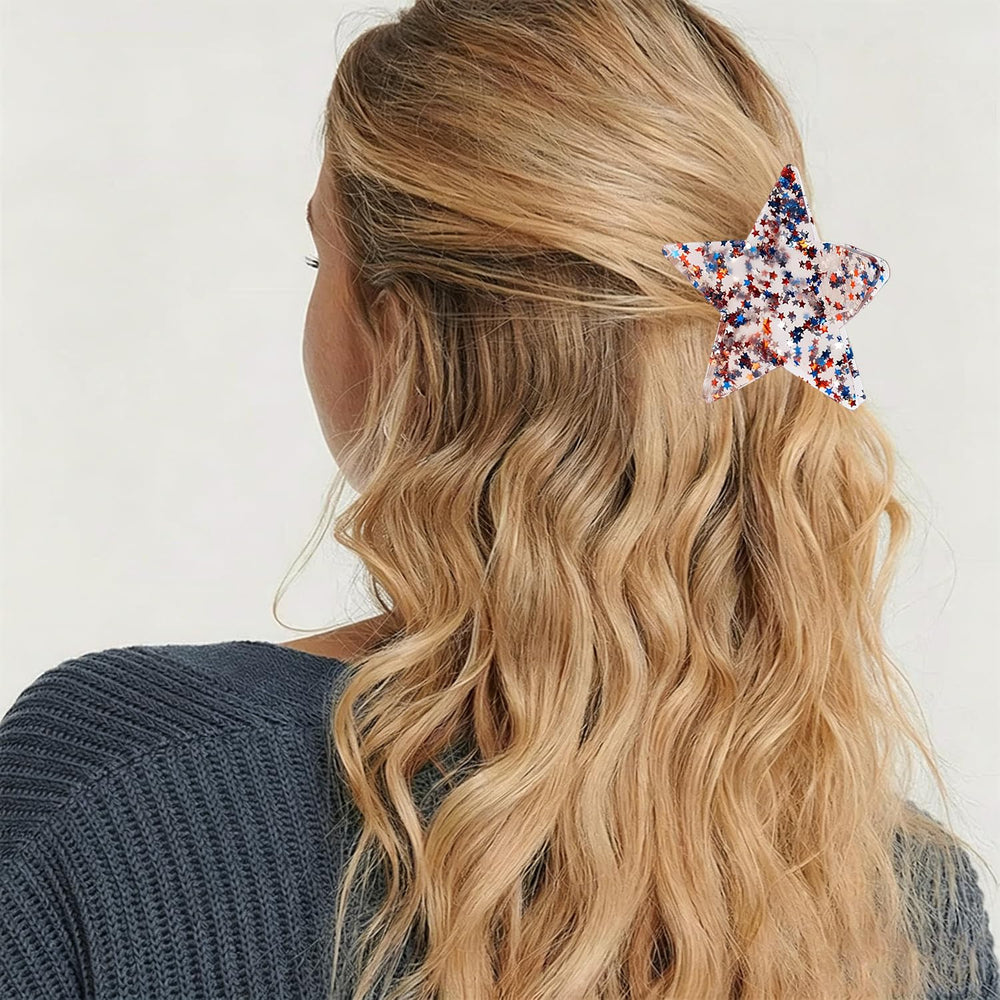 LYLYNB clip worn in a half-up hairstyle demonstrating easy styling and polished look