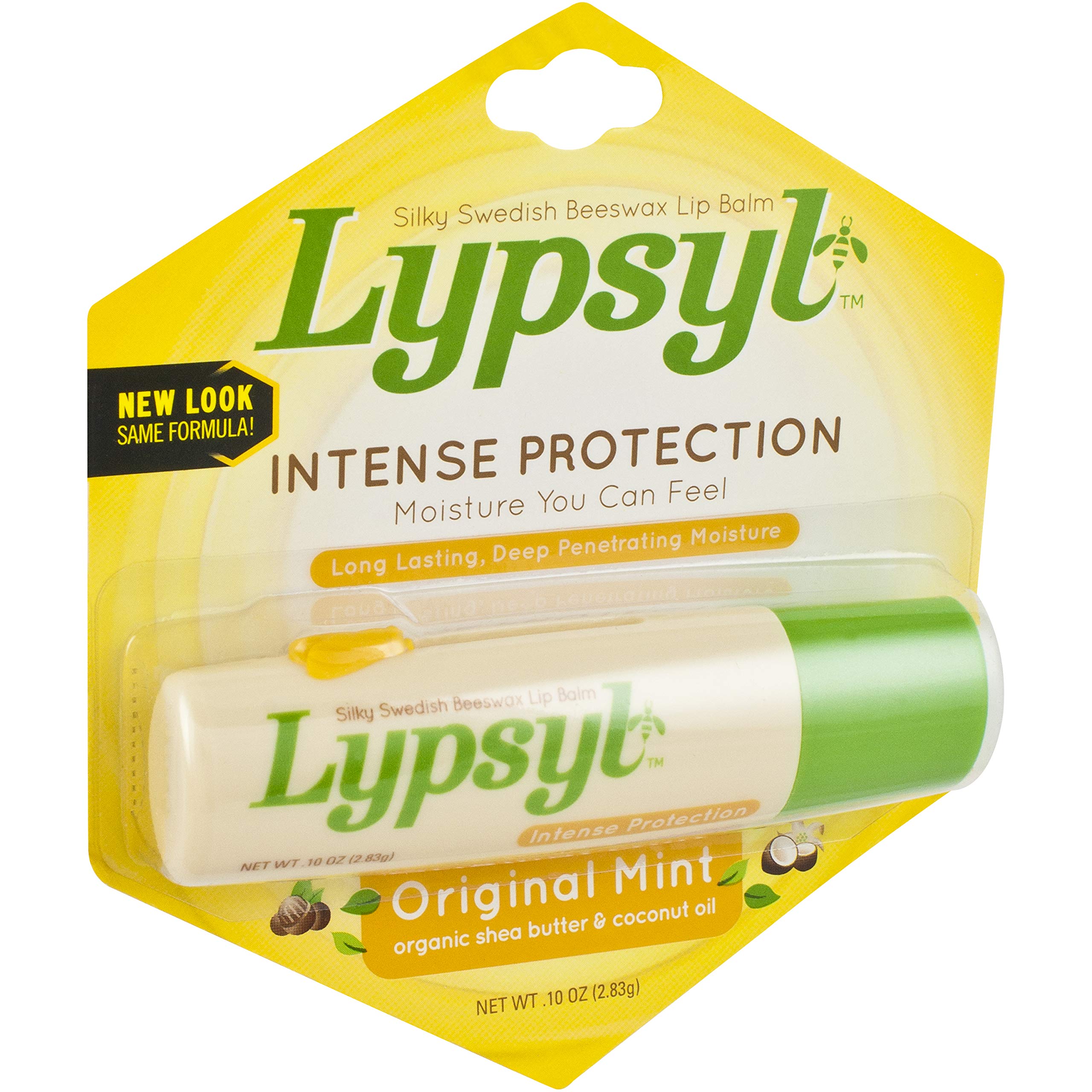 Lypsyl close-up of oversized applicator tip for even spreading benefit