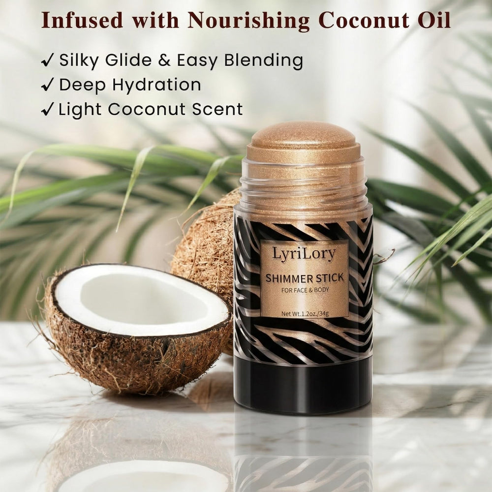 LyriLory application with fingertip to blend, delivering quick natural luminosity