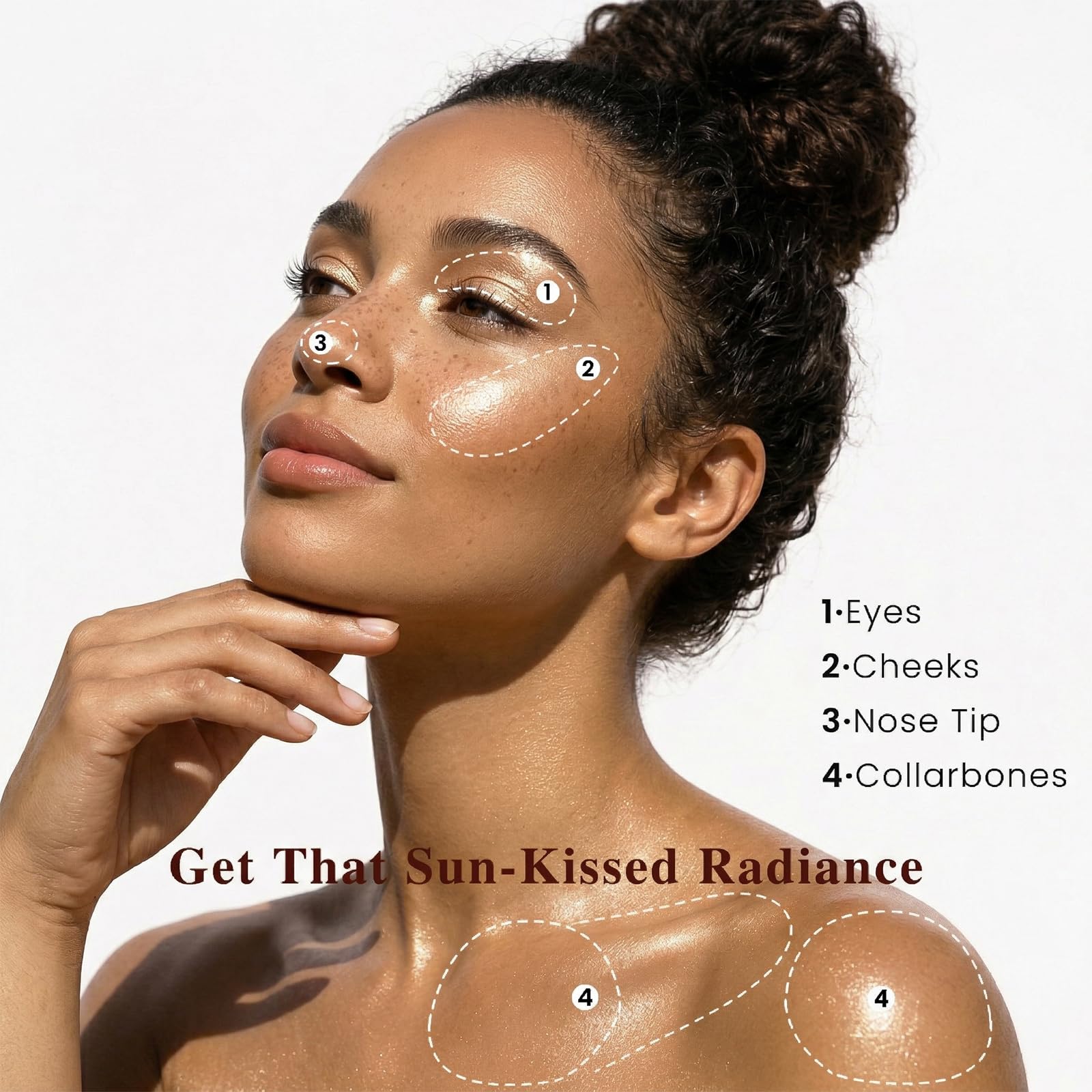 LyriLory Champagne Gold swatch on skin displaying smooth, radiant finish