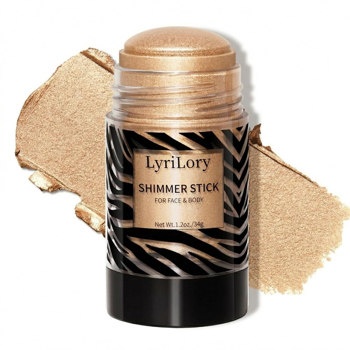 LyriLory front packaging showing shade and portable design for on-the-go glow