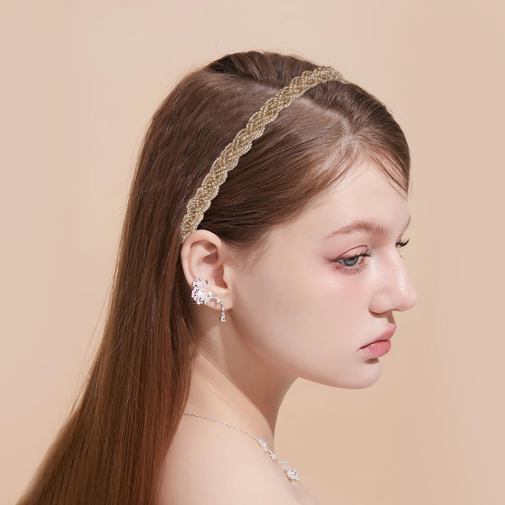 LYroo flat lay of seven styles showing mix of thin, padded, and pearl