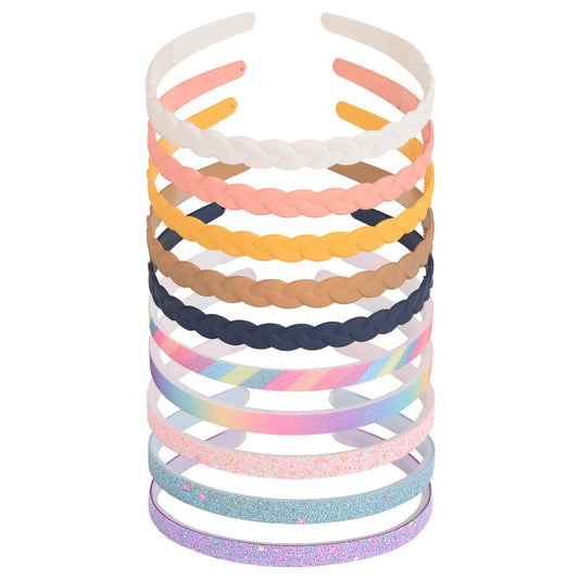 LYroo front packaging showing 10 colorful headbands and teeth for secure hold