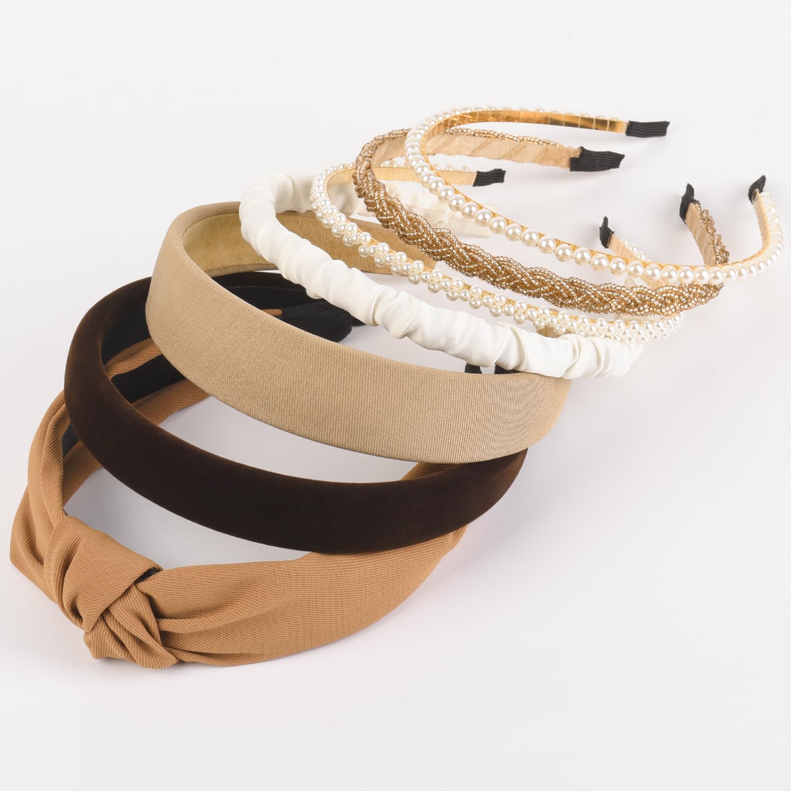 LYroo hands holding the headband set demonstrating flexible fit benefit