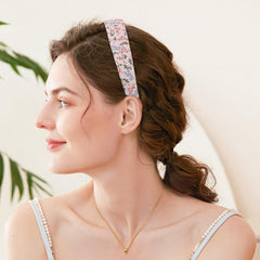 LYroo headbands on a model showing size and fit for visual scale