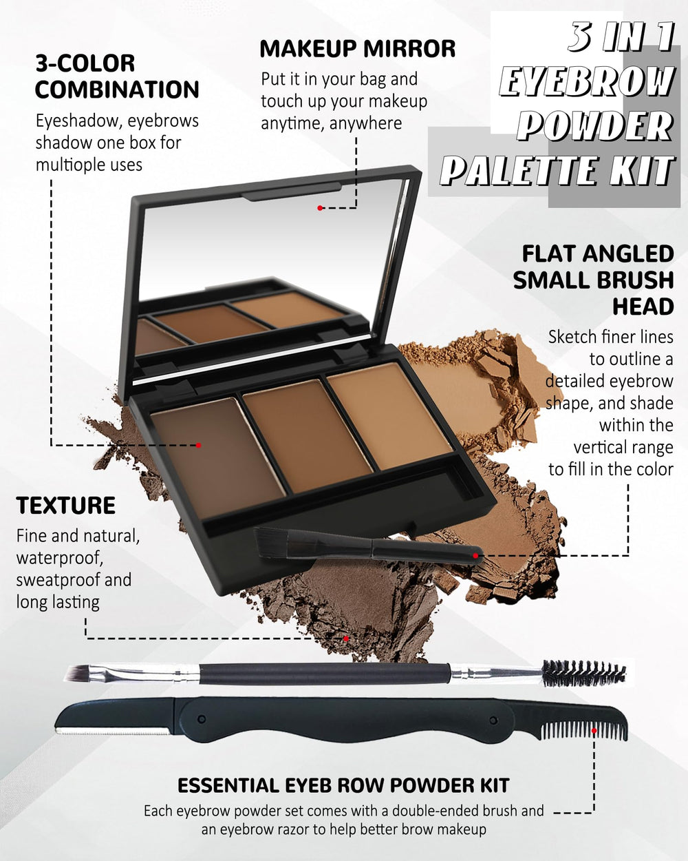LYSdefeu angled brush closeup for precise brow strokes and easy shaping