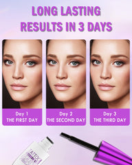 LYSdefeu application on eyebrow demonstrating neat coverage for defined brow shaping