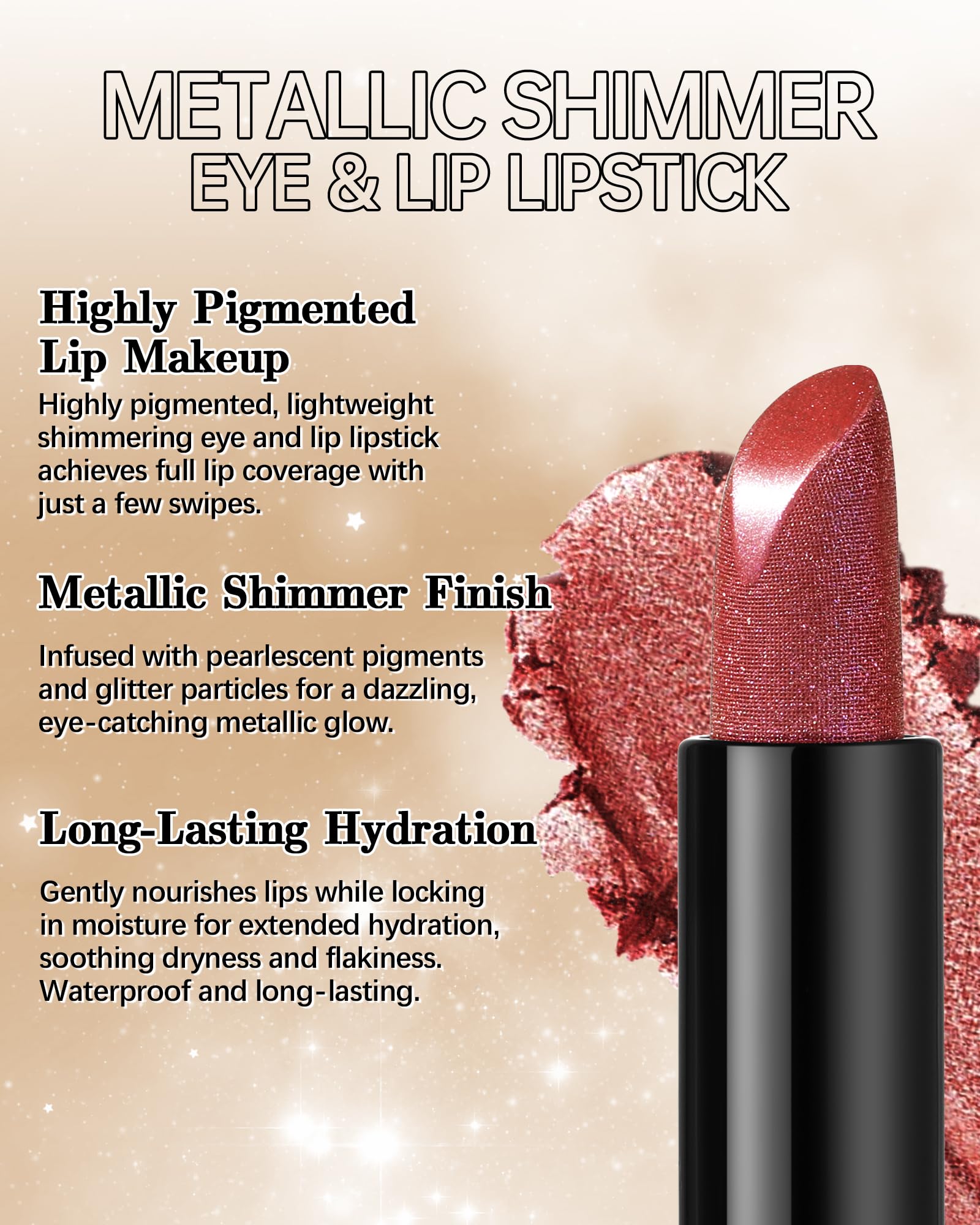 LYSdefeu applied on lips in daylight showing long-lasting shine and vibrant color