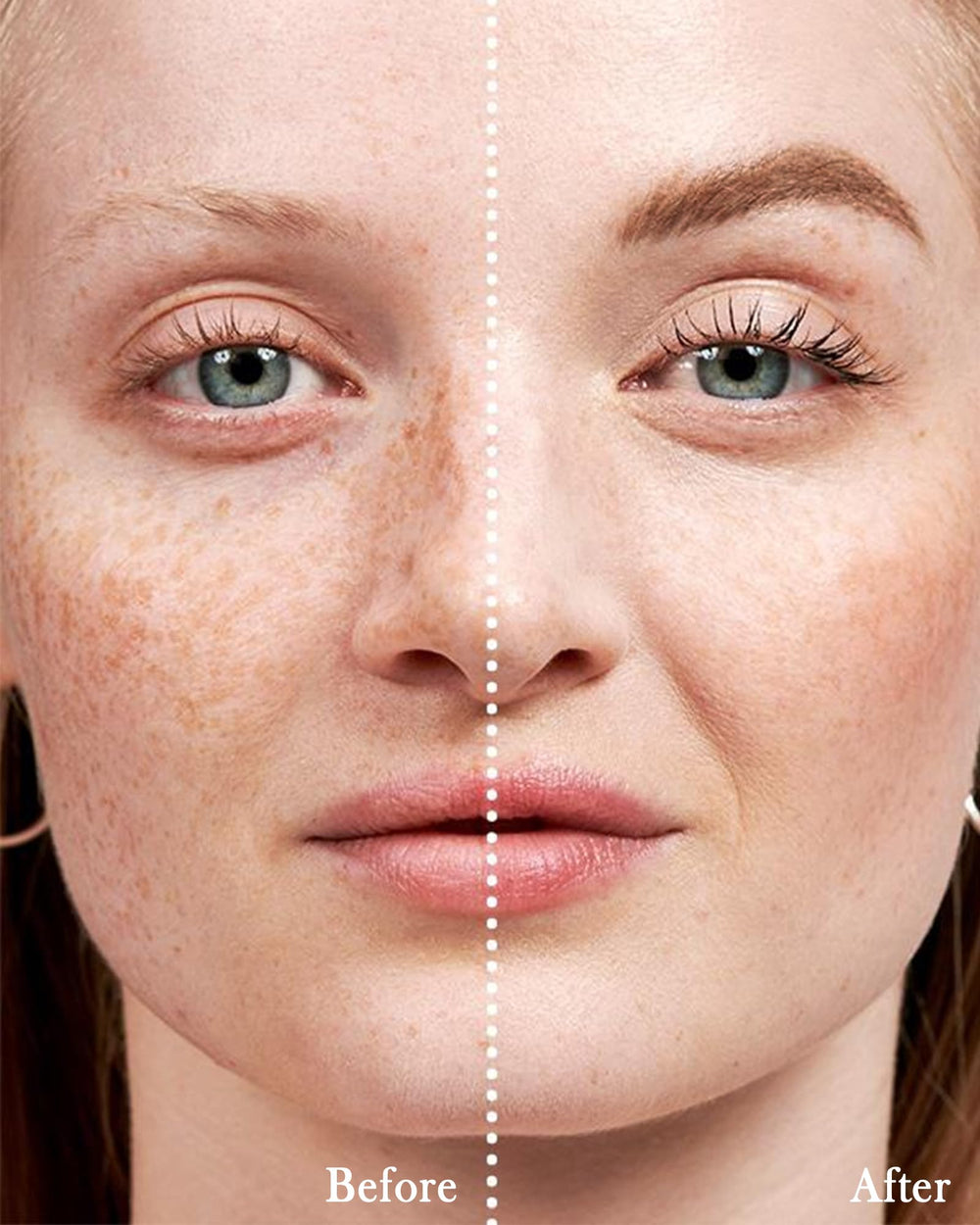 LYSdefeu before and after comparison showing fuller brow effect benefit