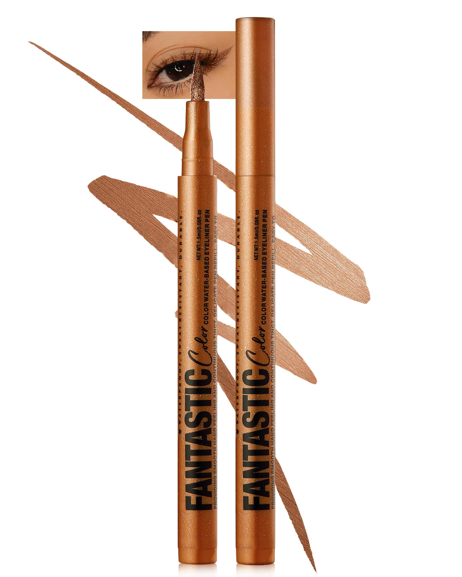 LYSdefeu bronze matte front packaging showing pen and color benefit of clear matte finish
