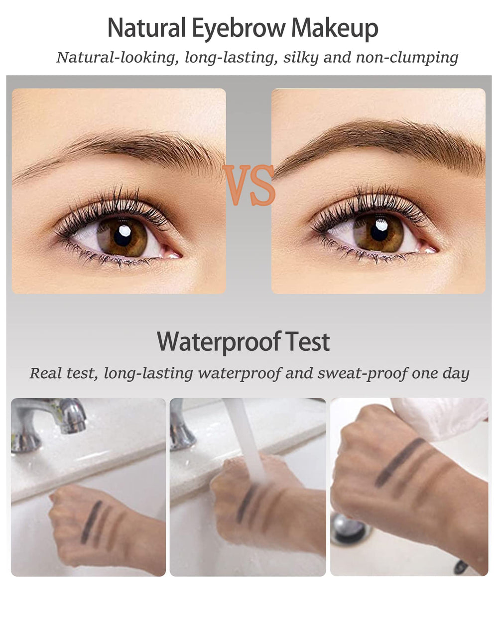 LYSdefeu double brow razor held to show safe trimming and shaping