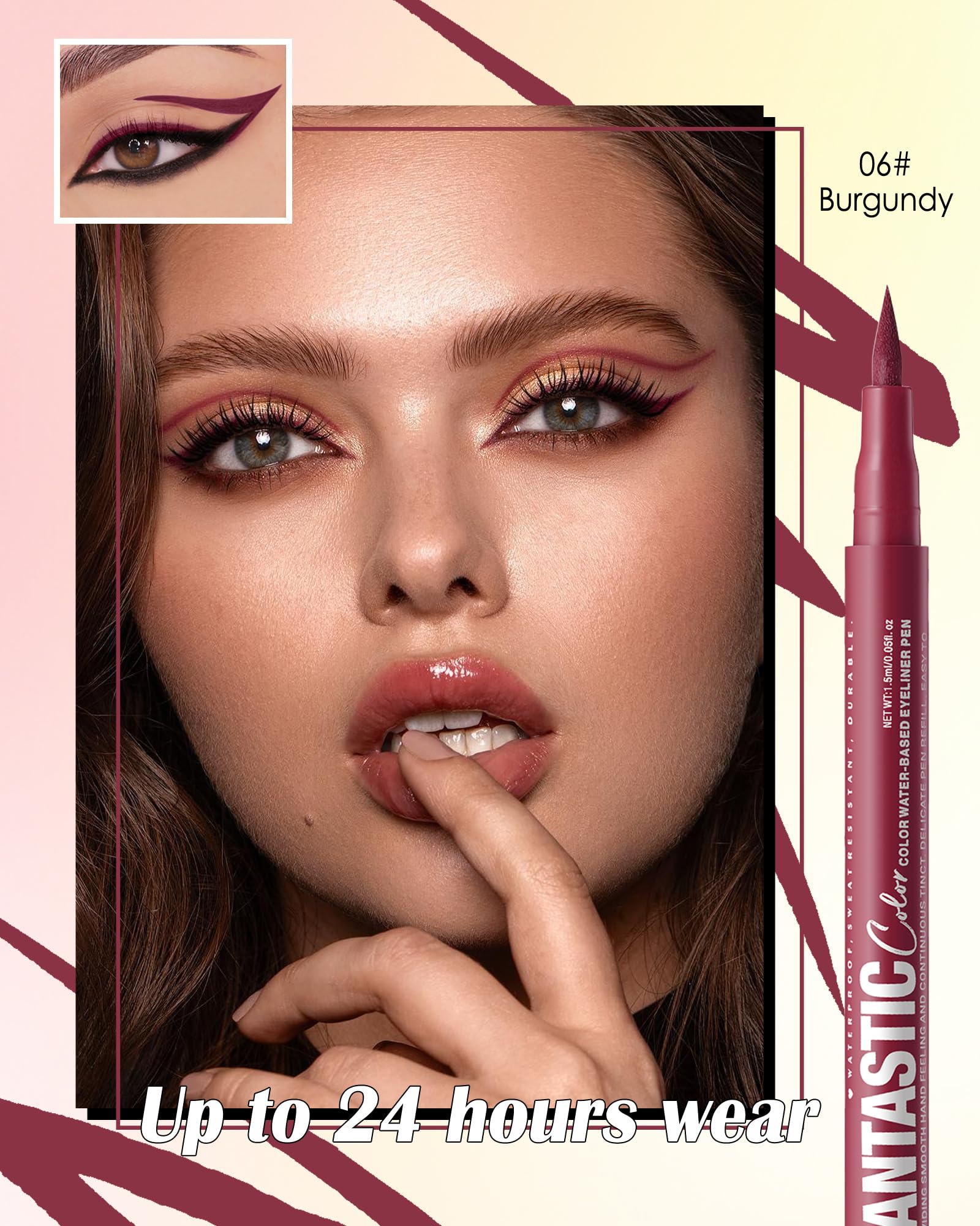 LYSdefeu burgundy tip close-up demonstrating precise control benefit