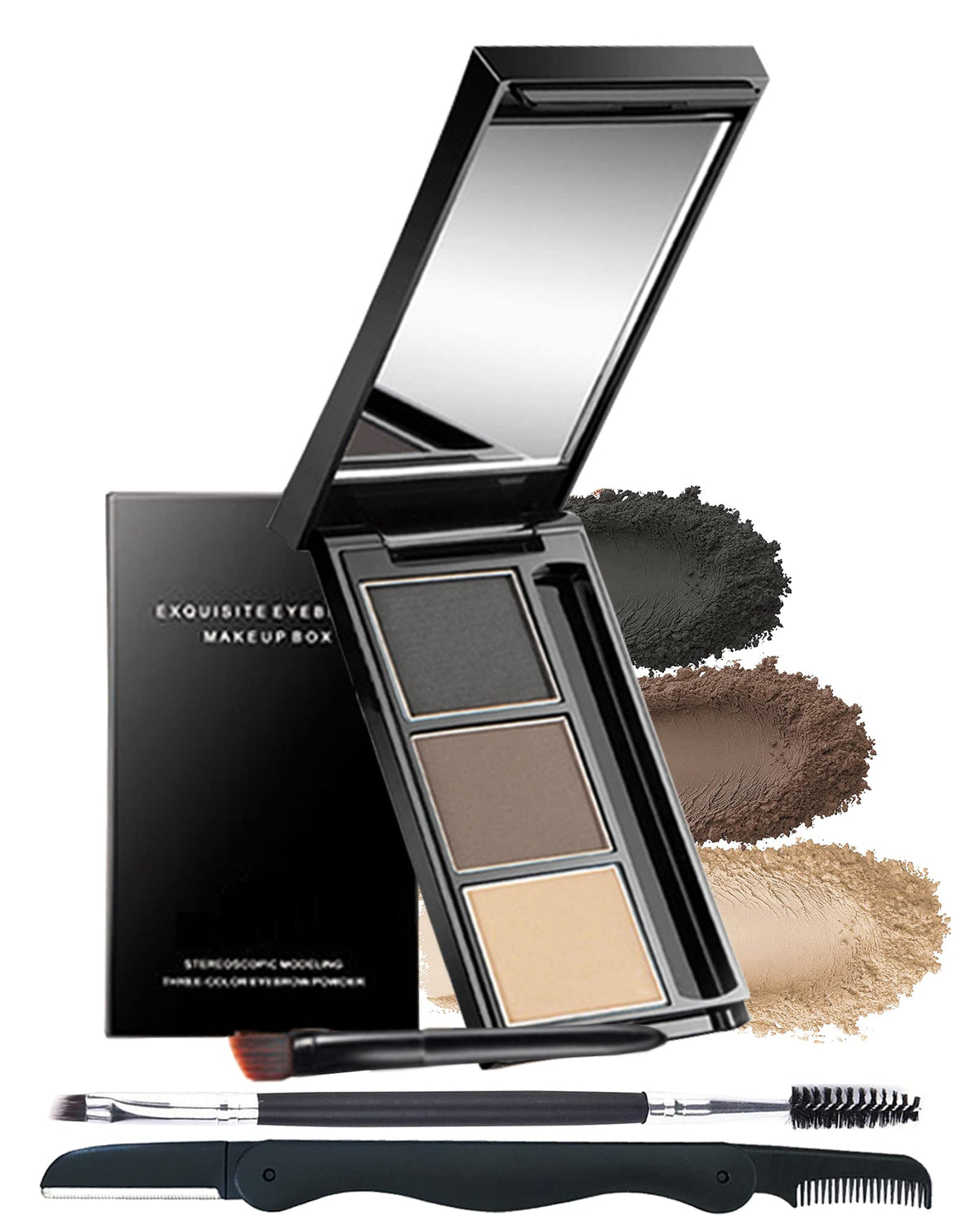 LYSdefeu front packaging showing compact palette and tools for easy travel