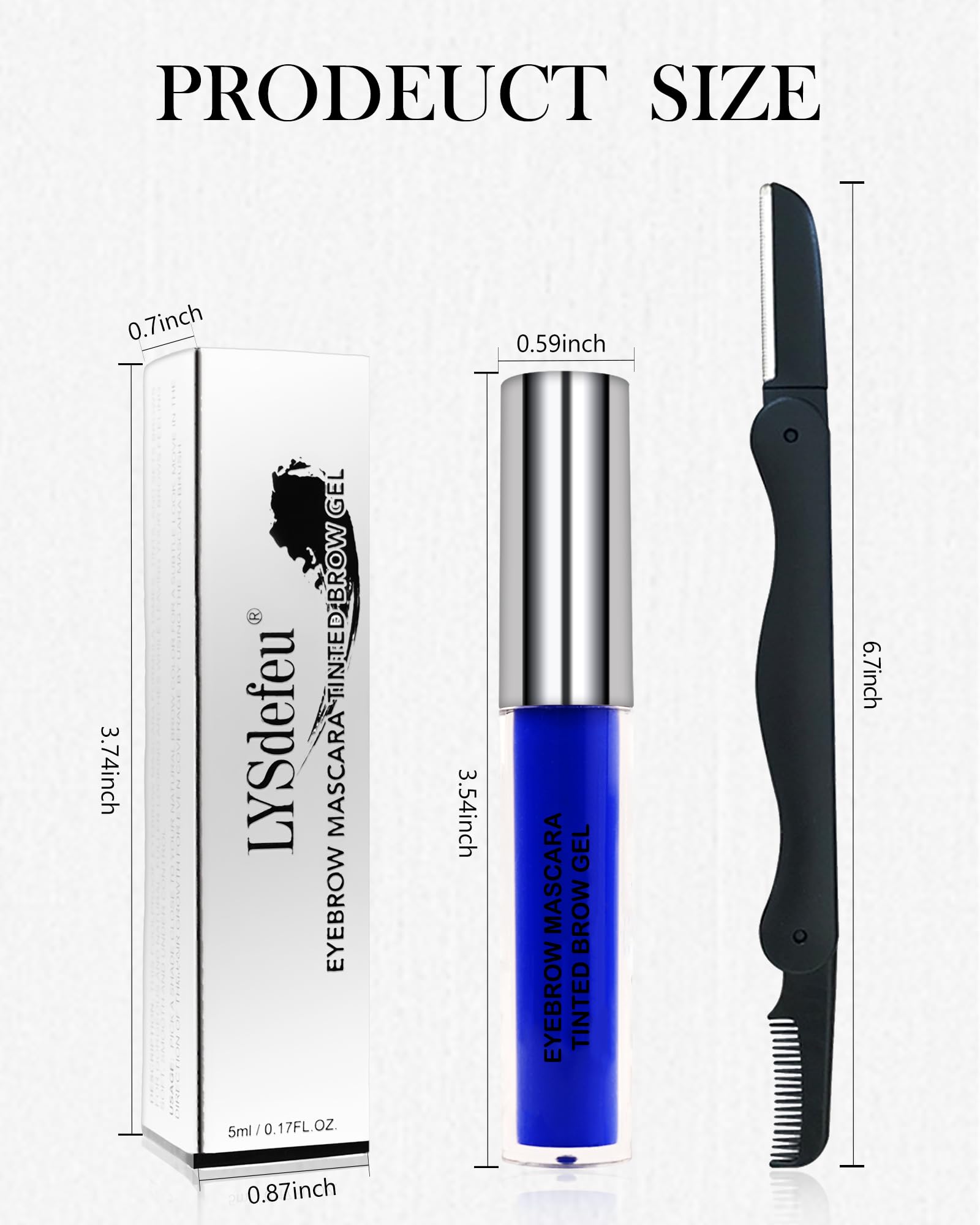 LYSdefeu lifestyle image of Halloween makeup showing bold white brows for standout looks