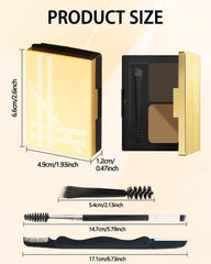 LYSdefeu model applying brow powder in a lifestyle scene for natural finish