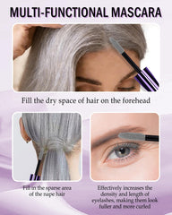 LYSdefeu model close-up wearing gray mascara showing enhanced lash definition benefit