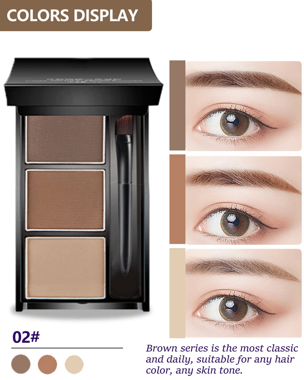 LYSdefeu open palette with mirror and brushes for convenient on-the-go touch ups