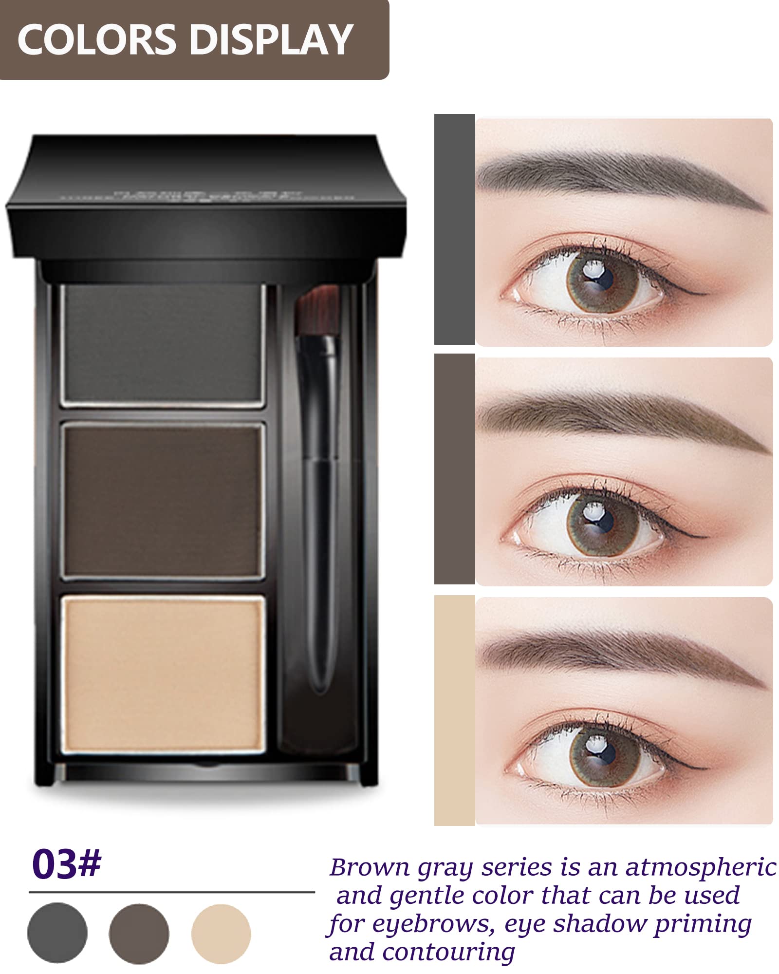 LYSdefeu open palette displaying three matte shades for natural shaping