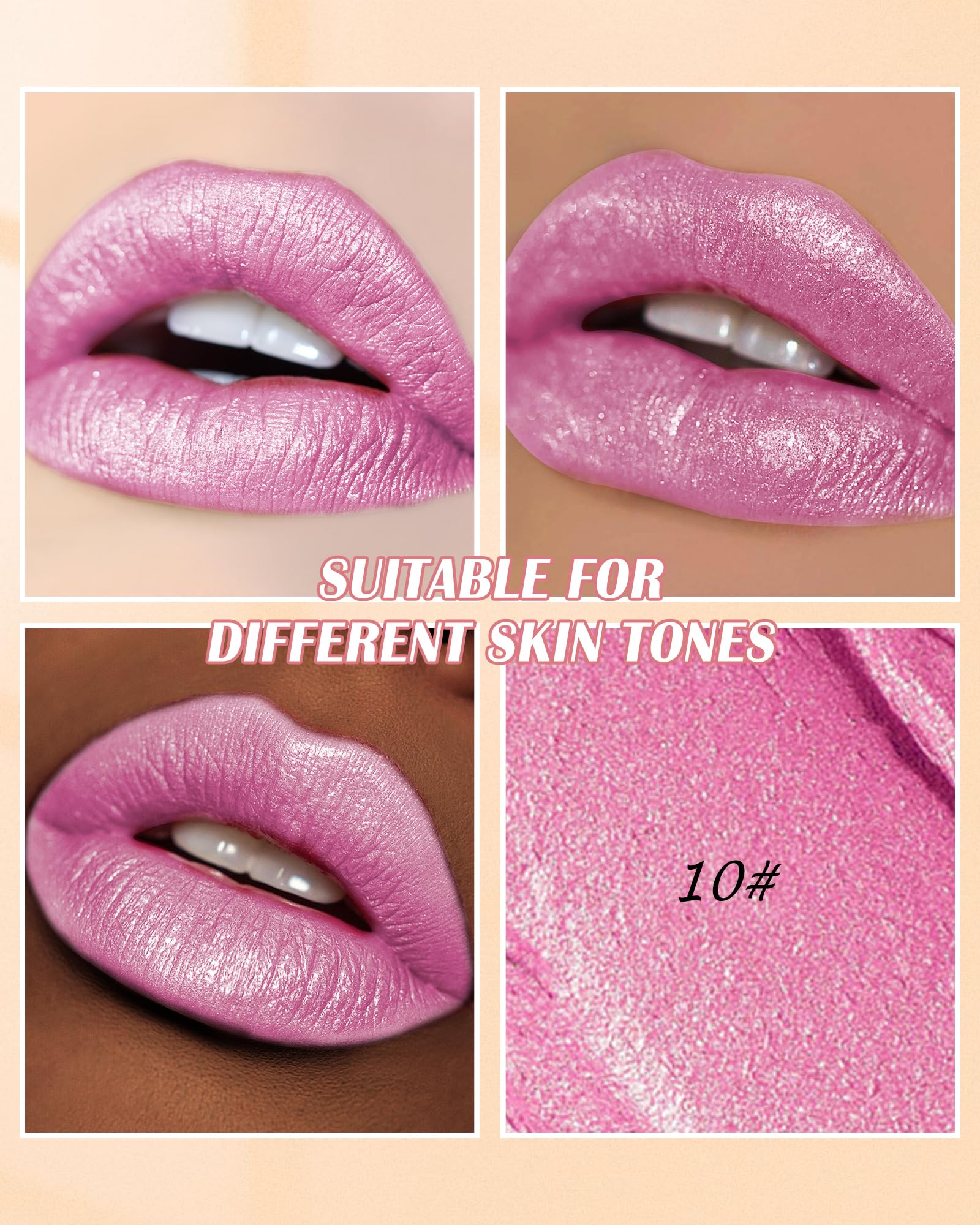 LYSdefeu opened lipstick revealing hot pink metallic bullet for precise application