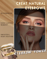 LYSdefeu brow brushes and shaper displayed with tools for precise application