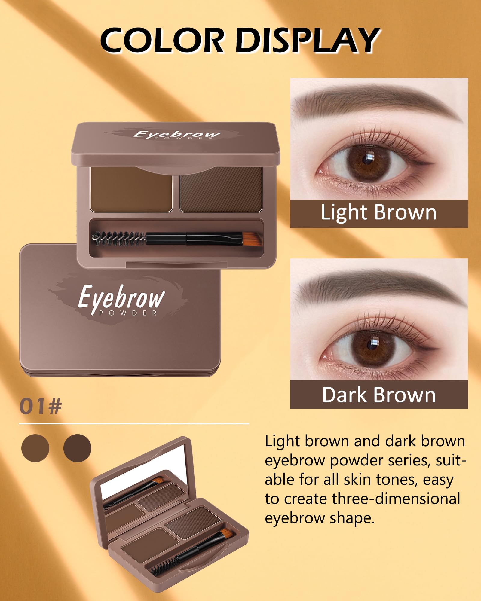 LYSdefeu open palette with two shades for blended natural brows