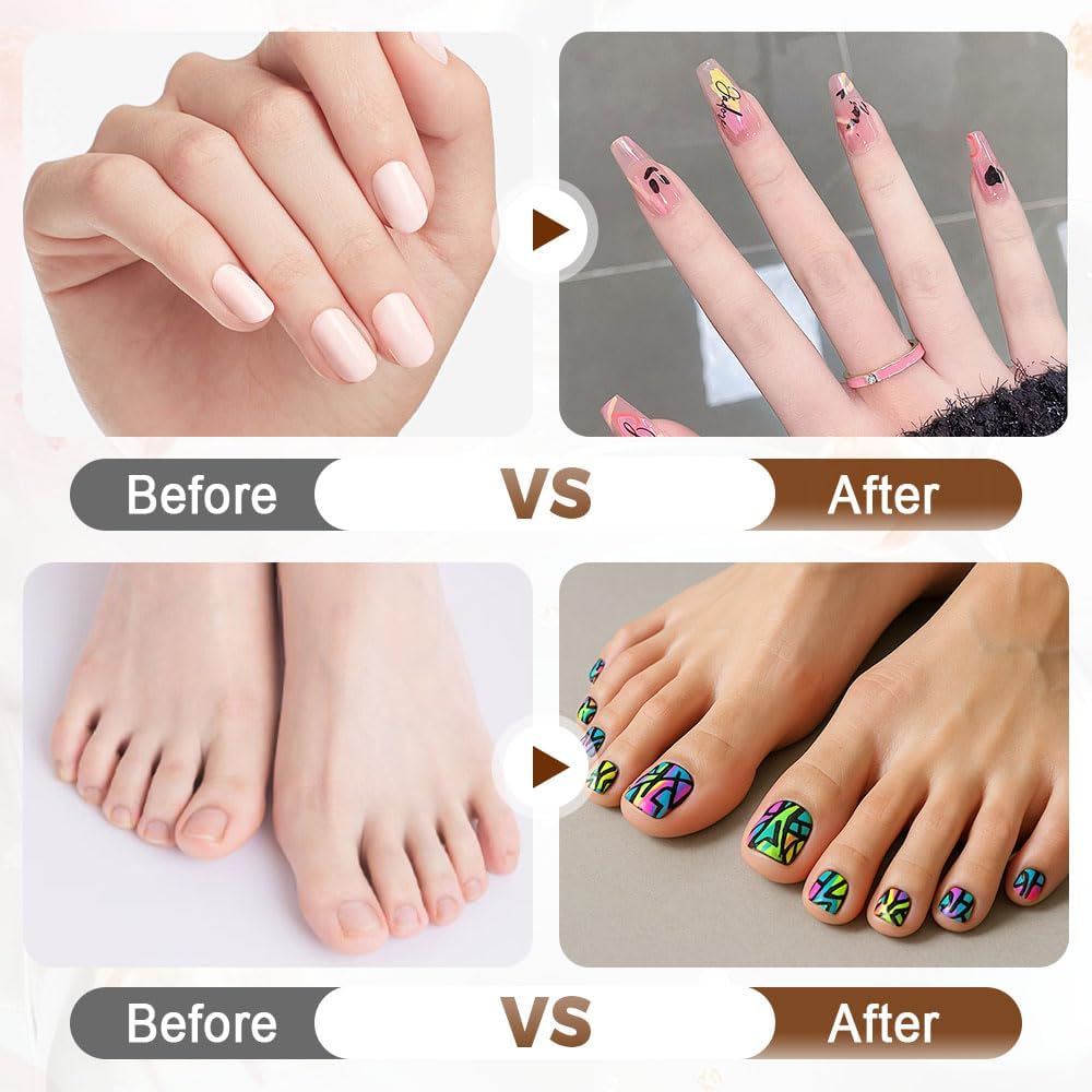 LZUPIKC pen drawing a fine line on a nail for controlled detail